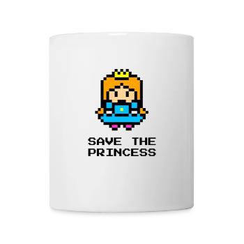 funny retro gaming fun t-shirt 8bit Princess - Mug - white - Front