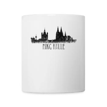My Cologne Skyline Ming Kölle Cologne Cathedral on the Rhine - Mug - white - Front