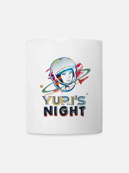 Raumfahrt Juris Nacht Iss Astronaut Juri Gagarin - Tasse - Weiß