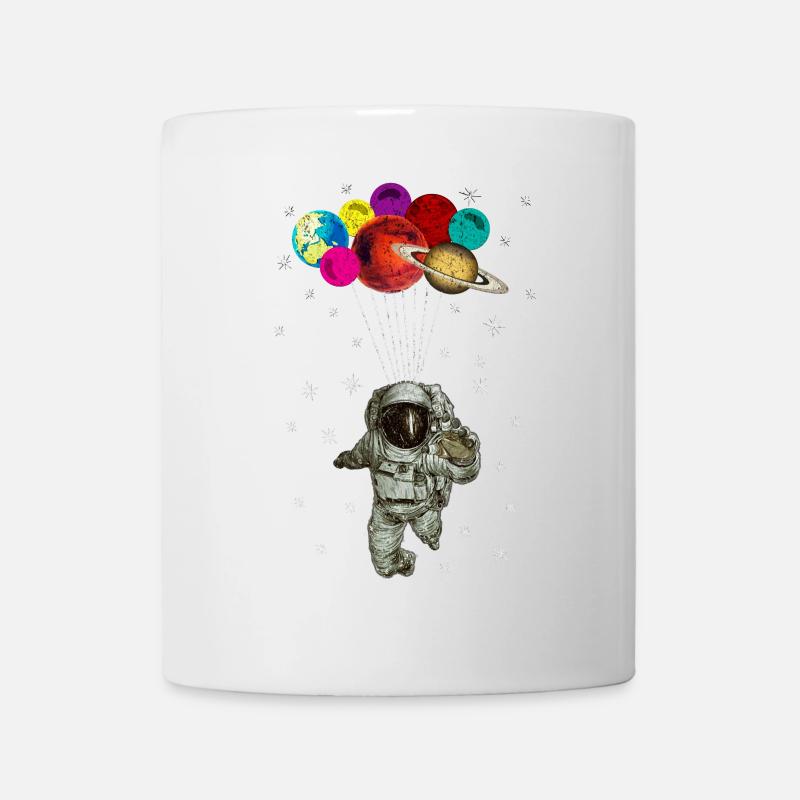 Astronaut with balloons - Mug - white