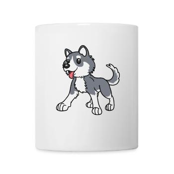 Husky Hund Hunderasse Hunde - Tasse - Weiß - Vorne