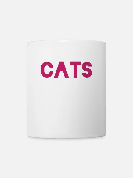 Idée cadeau pour l’amoureux des chats - Mug blanc - blanc