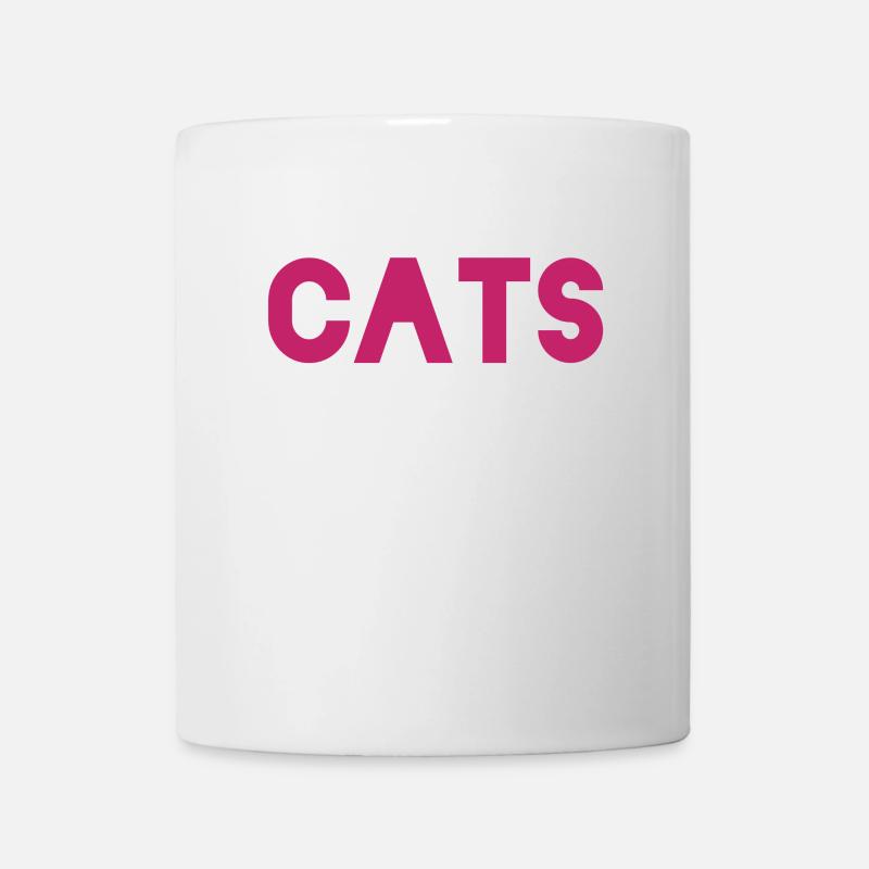Idée cadeau pour l’amoureux des chats - Mug blanc - blanc