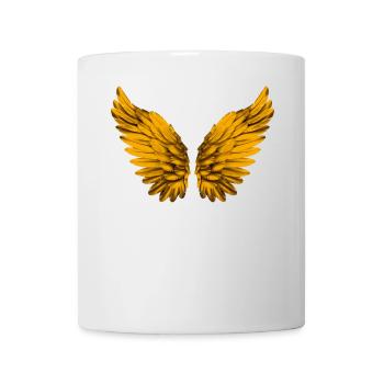 Angel Wings Angel Wings Angel Wings Gold Golden - Mug - white - Front