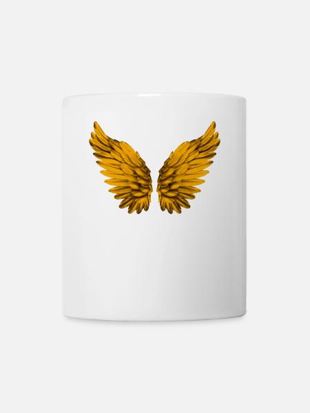 Engelsflügel Engelflügel Engel Flügel Gold Golden - Tasse - Weiß