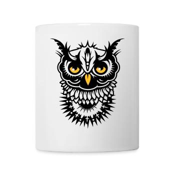Face of an owl - Mug - white - Front