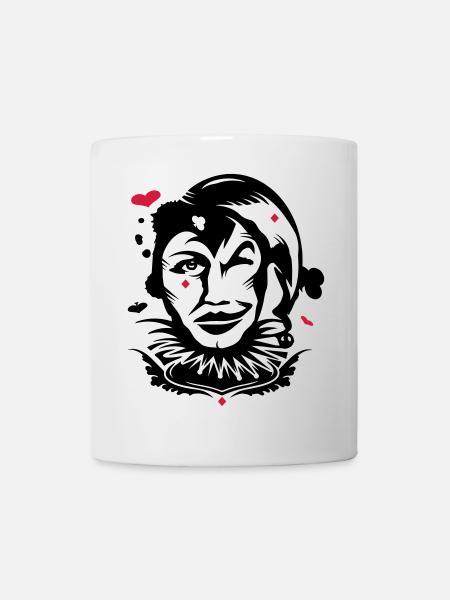 Spielkarte Joker - Tasse - Weiß