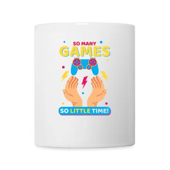 So many Games! Lustiges Gamer Geschenk - Tasse - Weiß - Vorne