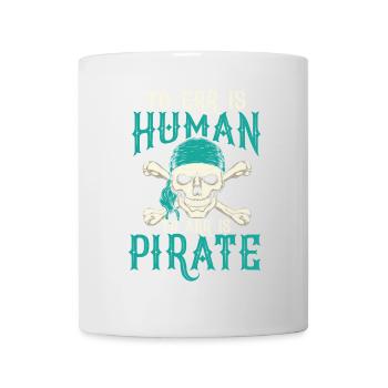 Humorous pirate skull with slogan - Mug - white - Front