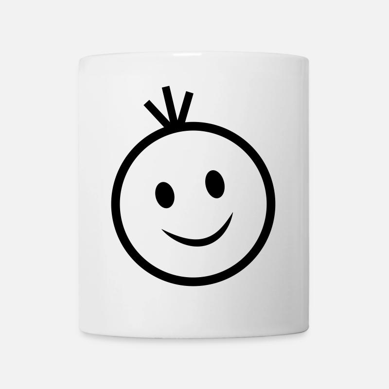 happy face - Mug - white