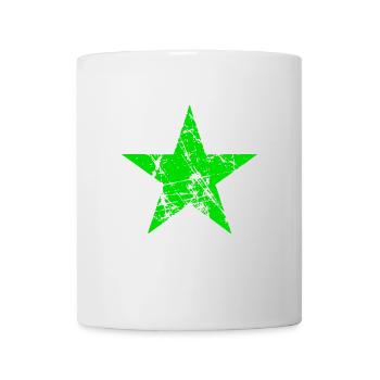 étoile verte au look usé - Bremen - nature - Mug blanc - blanc - Devant