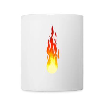 Flamme Feu Comète Inferno Feu Chaleur Ardente - Mug blanc - blanc - Devant
