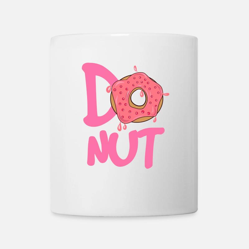 Donut Logo Pink Glanz - Tasse - Weiß