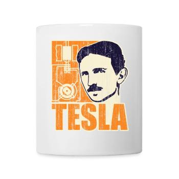 Forscher & Entwickler: Tesla - Mug blanc - blanc - Devant