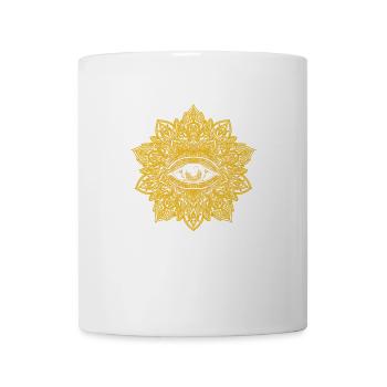 All Seeing Eye - Mandala - Mug - white - Front