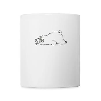 Schlafendes Lama - Tasse - Weiß - Vorne
