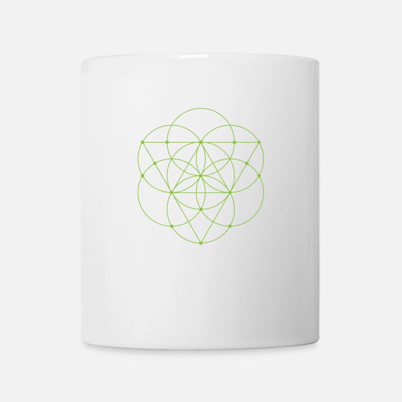 Géométrie Sacrée - Graine De Vie Avec - Mug blanc - blanc
