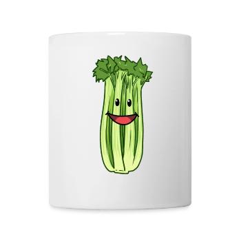 Céleri Céleri Légumes Céleri Végétaliens en bonne santé - Mug blanc - blanc - Devant