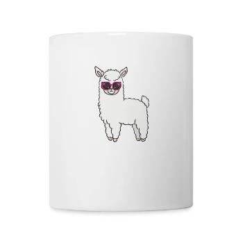 Lunettes de soleil Lama - Mug blanc - blanc - Devant