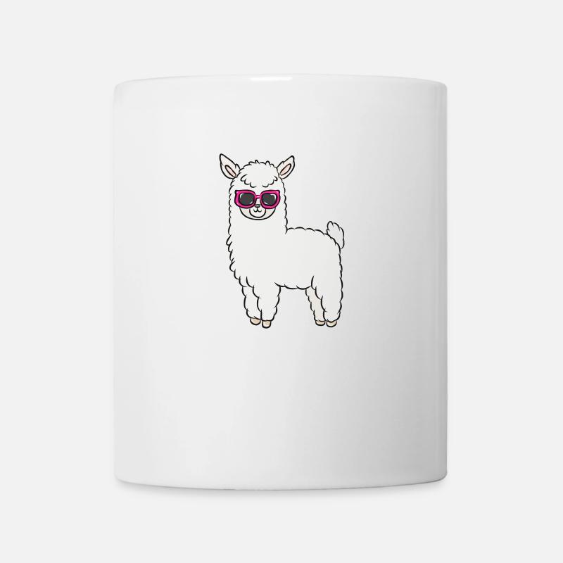 Lunettes de soleil Lama - Mug blanc - blanc
