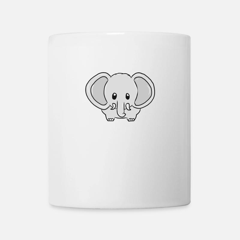 Elefant - Tasse - Weiß