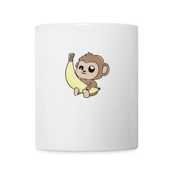 Affe Banane Geschenk - Tasse - Weiß - Vorne