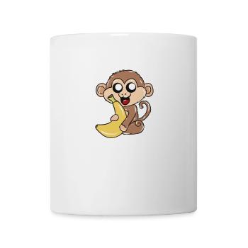 Affe - Tasse - Weiß - Vorne