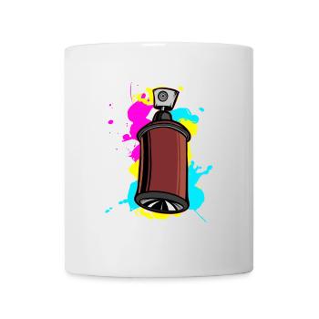 Spray de sommeil coloré avec design graffiti - Mug blanc - blanc - Devant