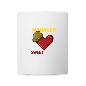 Ouvrier de la construction Coeur Amour Design - Mug blanc - blanc - Devant