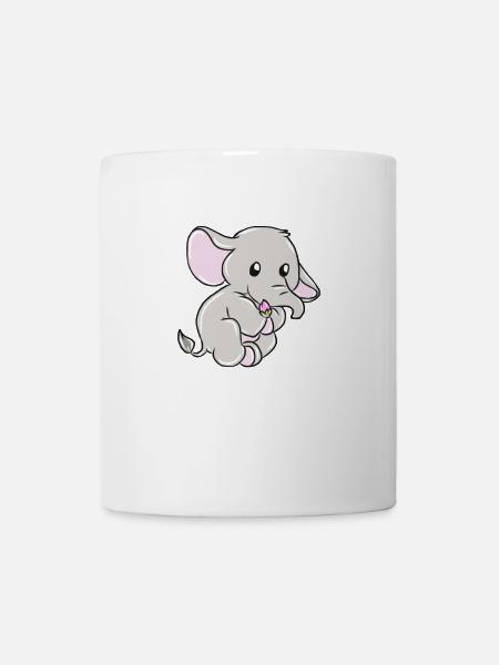 elephant - Mug - white