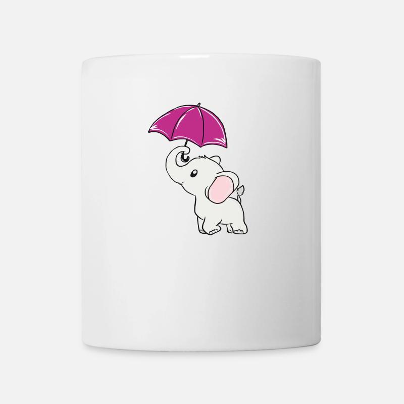 Elefant - Tasse - Weiß