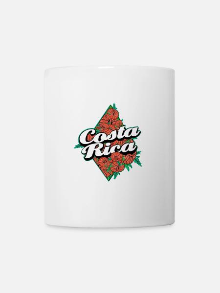 Tropical Costa Rica Floral Print - Mug - white