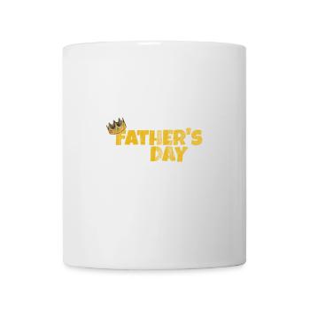 Design de la fête des pères avec couronne et lettrage - Mug blanc - blanc - Devant