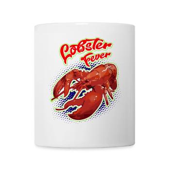 Retro Grillkunst mit Lobster Design - Tasse - Weiß - Vorne
