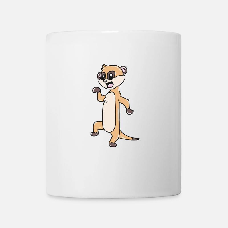 Erdmännchen - Tasse - Weiß