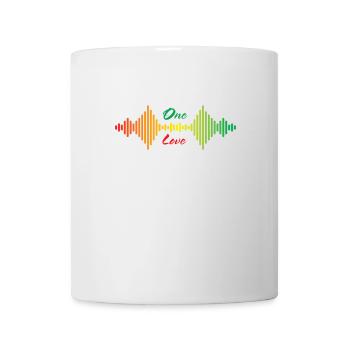 One Love Rainbow Soundwave - Mug blanc - blanc - Devant