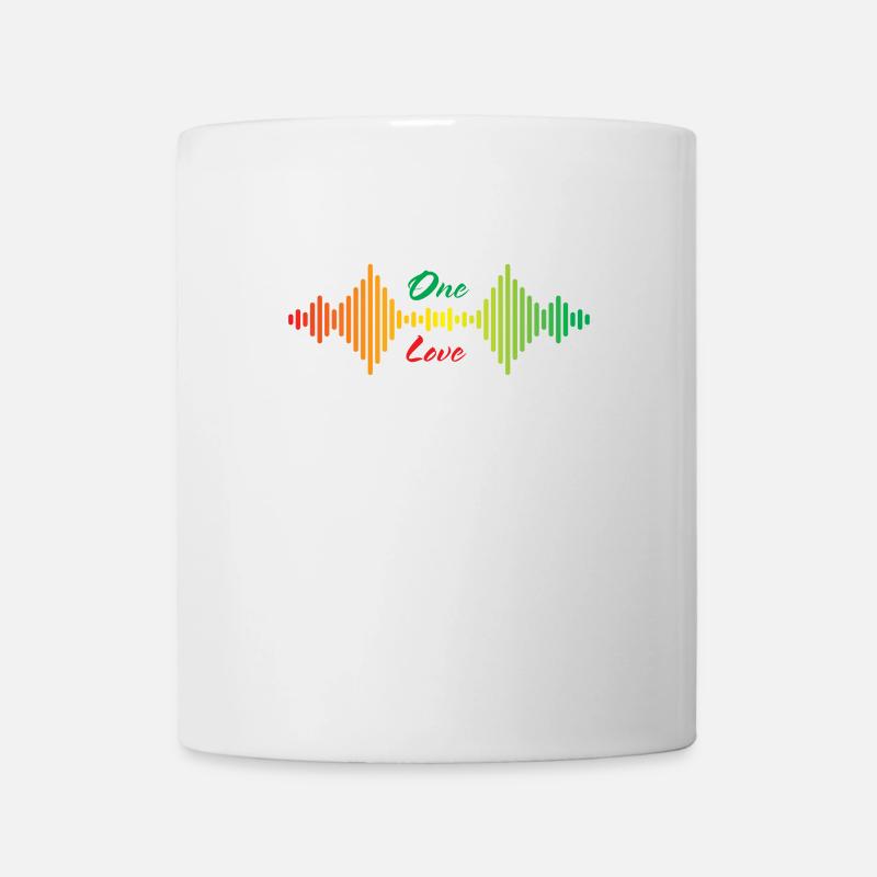 One Love Rainbow Soundwave - Mug blanc - blanc