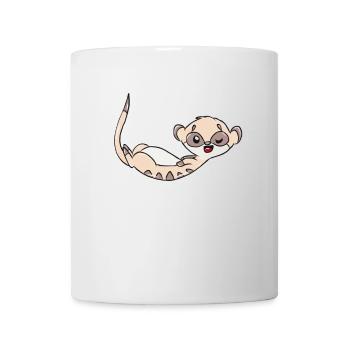 Erdmännchen Tier - Tasse - Weiß - Vorne