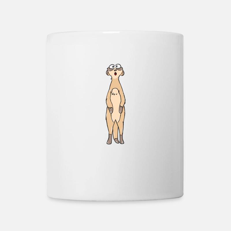Erdmännchen - Tasse - Weiß