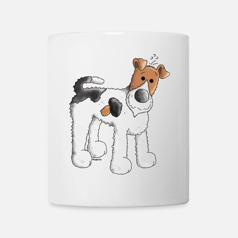 Foxterrier - Fox Terrier - Hund - Tasse - Weiß