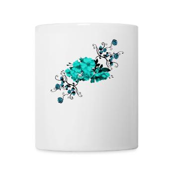 Flower, flowers, BLUETTE, plant, nature, flowers, - Mug - white - Front