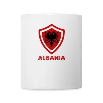Albanian Flag "Albania Jersey" - Mug - white - Front
