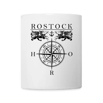 Rostock Kompass - Tasse - Weiß - Vorne