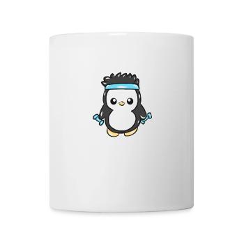 Pingouin de remise en forme - Mug blanc - blanc - Devant