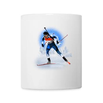 Biathlon - Tasse - Weiß - Vorne
