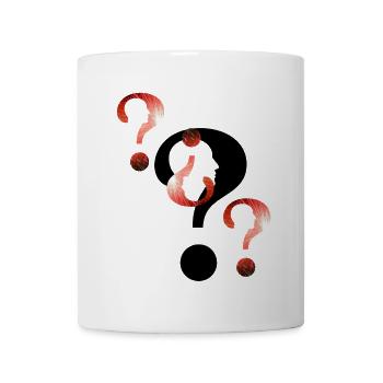 Fragezeichen Feuerwerk - Tasse - Weiß - Vorne