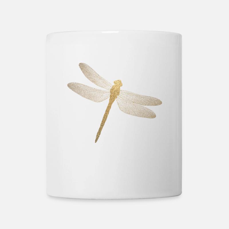 Dragonfly Gold - Mug - white
