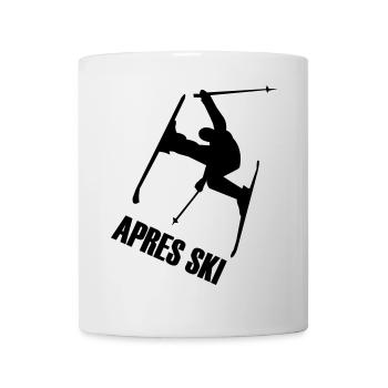 Ski, ski, ski, après-ski, freeski, hiver - Mug blanc - blanc - Devant