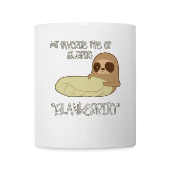 Faultier Burrito - Tasse - Weiß - Vorne