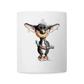 Fröhlicher Chihuahua - Hund - Tasse - Weiß - Vorne